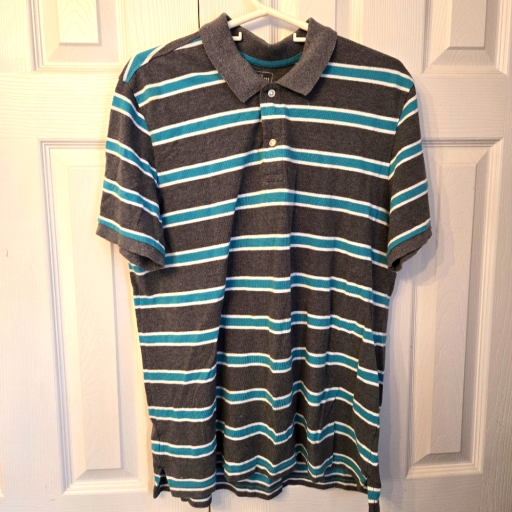 (L) GAP button up polo shirt